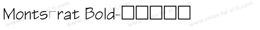 Montserat Bold字体转换